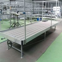 Hydroponics Greenhouse 6X8 Flood Tables 4X8 3X8 3X14 5X5 Nursery Bed Seedling Trays Metal Growing Tray for Growing Seedlings