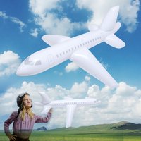 100cm Classic Toy inflatable Airplane Float Airplane Ball with Inflatable Tube For Kids Gift for Swimming Inflatable Toy
