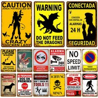 Metal Sign Poster Plates Bar Retro Wall Art Tin Sign Interior Outdoor Aesthetic Room Vintage Home Decor Items Decoration Luxu
