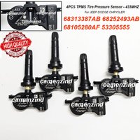 4X TPMS Sensor 68313387AB 68252493AB 68105280AF 53305555 433Mhz For Alfa Romeo Stelvio Tonale For Chrysler Pacifica Voyager