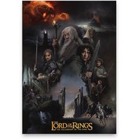 The Lord of the RingS Painting Calligraphy Canvas Poster: Crease Free Waterproof Durable All Space Wall Decor