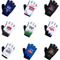 AliExpress EFAPEL Blue Alpec Team UAE 2026 Sports Cycling Gloves Half Finger Men Women Road Bike Gloves Running Fitness Gym Riding Bicycle Gloves