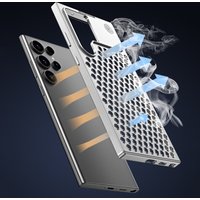 Assembled Alloy Metal Heat Dissipation Case For Samsung Galaxy S26 S25 S24 S23 Ultra Aromatherapy Cover Cases Scratch Resistant