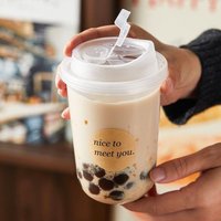 Hot Sale 10pcs Transparent Coffee Cups With Lids U-shaped Disposable Cups For Hot Drink Milk Tea Takeaway Beverage Cups〔CC11〕