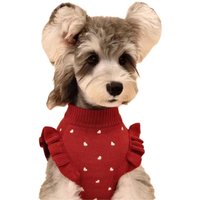 Christmas Bear Vest For Dogs Winter Clothes For Small Medium Puppy Bichon Teddy Cat Snow Print Sweater New Year Pet Warm Clothes