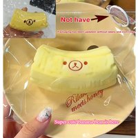 Handmade Butter-Soft Squishy Fidget Toys, Banana Carrot Bear Shapes, Food Grade Silicone Stress Relief Gifts Goodie Bag Fillers