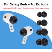 Memory Sponge Ear Tips for Samsung Galaxy Buds4 Pro Memory Foam Earbud Tip Earbuds Replacement Earplugs for Galaxy Buds 4 Pro