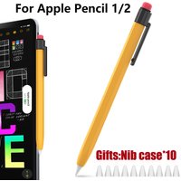 Stylus Cover Silicone Pen Case For Apple Pencil 1 2 Color Matching Stylus Protective Case Non-slip Anti-fall iPad Pen 2 1 Cover