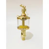1/8" 1/4" 3/8" BSP Male Thread Needle Valve Type Sight Gravity Drip Feed Oiler Machine Tool Lubricator Oil Cup 50 100 200 400ml