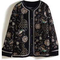 Handmade Beaded Long Sleeve Cotton Jacket Women's Style New Chinese Elite Fashion Buttoned Coat Warm Thickened Outerwear