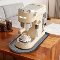 Non-Slip Waterproof Silicone Coffee Mat with Raised Lip for Coffee Machine, Kitchen Counter Protector Drying Mat Espresso Maker