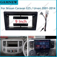 9 Inch Car Frame Fascia Adapter Cable Android Radio Dash Fitting Panel Kit For Nissan Caravan E25 / Urvan 2001-2014