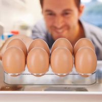 8 Slots Eggs Holder For Fridge Drawer Refrigerator Clear Storage Dispenser Case Eggs Storage Rack Container Kitchen Gadgets