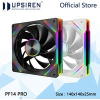 UPSIREN PF140 PRO ARGB Computer Case Cooling Fan,140X140X25MM/800~1800RPM/5V 3PIN ARGB/12V 4PIN PWM interface