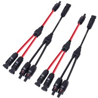 Professional Lightweight Y-shaped Parallel Connector MMF/FFM Solar Branch Adapter Waterproof Dustproof In-line Socket