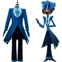 Hazbin Cosplay Hotel ALASTOR Costume Blue Uniform Suit Halloween Carnival Costumes 2025