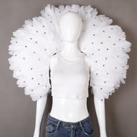Halloween Masquerade Ball Party Carnival Feather Shawl New Elegant Women's Shawl Set Cosplay Feather Punk Style