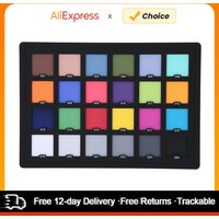 Professional 24 Color Card Test for Superior Digital Color Correction Use for Color Balancing in Photo Color Palette Board
