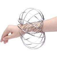 Decompression Magic Bracelet Flow Ring Anti-Stress Kinetic Spring Stainless Steel Children Adult Novelty Stress Relief Toys