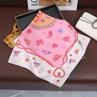 2025 New Fashion 70x70cm Women's Scarf Seda Paisley Printing Cachecol Square Decorative Banda Pescoco Luxa Banda Design