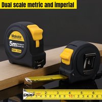 Professional High Precision Steel Tape Measure with Metric & Imperial Dual Scale Anti-Slip Wear-Resistant Measuring Tool