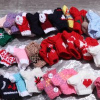 Dolls Sweater Accessories for Ob11 16cm 17cm Bjd 10cm Dog Doll Clothes Baby Clothes BJD Doll Accessories Sweater Clothes