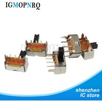 50pcs SK12D07VG2/3/4/5/6 Miniature Slide Switch SPDT 3 Pin PCB 2 Position 1P2T Side Knob Handle High 2/3/4/5/6mm
