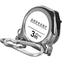 Measuring Tool Steel Measuring Tape Steel Tape Measure Keychain 3meter Retro Mini Portable Clear Scale Key Chain Measuring Tool