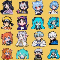 Cute Boys Girls Enamel Pin Manga Anime Brooches For Women Hat Lapel Pin Backpack Bags Badges Party Gifts Clothing Accessories
