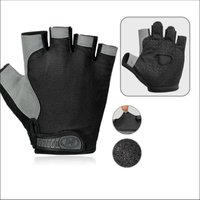 1Pair Gym Gloves Fingerless Gloves Anti-Slip Shock-Absorbing Gloves Sports Gloves for Training Lifting Weight Cycling