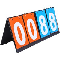 Scoreboard - Leather Score Keeper, Digital Flip Scoreboard, Multi-Sport Game Scoreboard