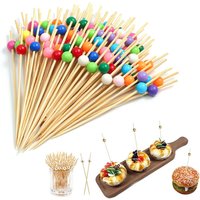 100Pcs Disposable Food Fruit Picks Fruit Snack Fork Skewer Wedding Party Tableware Fruit Forks Stick Household Party Decoration
