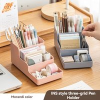Step Divided Pen Holder Storage Box For Students Desks Stationery Storage