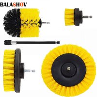 22 /3Pcs Electric Drill-Brush Kit Power Scrubber Brush For Carpet Bathroom Surface Tub Furniture Shower Tile Tires Cleaning Tool