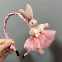 Cloth Lovely Rabbit Headdress Simple Handmade Children Headband Hair Bands Accessories