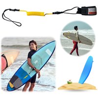 Coiled Bodyboarding Leash TPU Stay Board Ankle Strap Paddleboard Ankle Leash Surfing Accessories