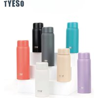 Tyeso 150ml Mini Vacuum Insulated Water Bottle Slim Stylish Portable Thermos Cup Compact Pocket Size Daily Drinking Flask