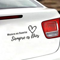 Never Short of Luck, But Timeless Stickers, Waterproof Vinyl Letter Stickers, Car Decorative Paper