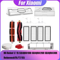 Main Side Brush For Xiaomi Mi Robot 1/ 1S SDJQR01RR SDJQR02RR SDJQR03RR RoboeockT6/T7/S5 Vacuum Cleaner Accessorie Hepa Dust Box