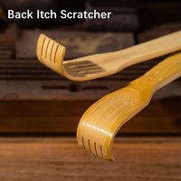Manual Bamboo Back Itch Scratcher Comfortable Relief Personal Care Body Scrub Stick Long Handled Massage Roller Men & Women