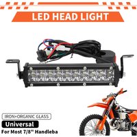 AliExpress JFGRACING Motorcycle LED Light Bar 60W 2500lm Headlight For 22mm handlebar For CRF XR EXC XC KLX 50cc 80cc 110cc 150cc 250cc Dirt pit Bike