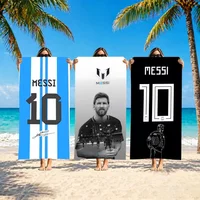 Football Star Style m-MessiS Towel Towel Soft Pool Gift For Travel Gym Shower Camping Quick Dry Sports Large Beach Towels