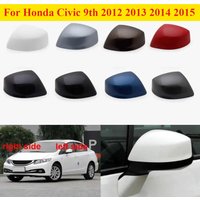 For Honda Civic 9th 2012 2013 2014 2015 Painted Rear View Mirrors Shell Cap Housing Wing Door Mirror Cover