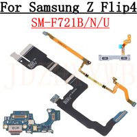 Charging Port Board For Samsung Z Flip4 F721B F721N F721U Volume Button Spin Axis LCD Motherboard Connector Signal Flex Cable