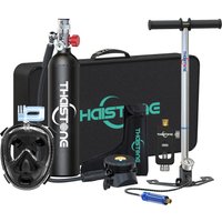 THAISTONE-1L Portable Scuba Diving Tank with Diving Mask Oxygen Bottles Hand Pump For Scuba Diving Underwater Breathe
