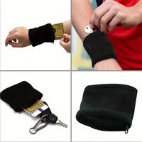 AliExpress NONE Zipper Sports Armband Wrist Bag, Portable Running Wallet Pouch for Phone Keys Cards, Gym Fitness Cycling Storage Arm Bag