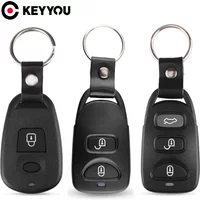 KEYYOU For Hyundai Kia Tucson Sonata Santa FE Carens 2+1 2 3+1 Buttons Car Remote Key Case Shell Fob Cover