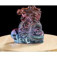 Chinese Zodiac Dragon Figurines Miniatures Crystal Glass Decoration Craft Lucky Feng Shui Mythical Animal Paperweight Home Decor