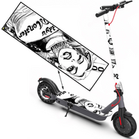 Cool girl scooter stickers, skateboard stickers, scooter floor mat stickers, personalized cool skateboard accessories, non-slip