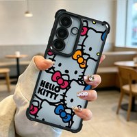 Cute Sanrio Hello Kitty Soft Phone Cover Case for Samsung Galaxy S26 Ultra S25 Edge Note 20 S21 S24 S22 S20 FE S23 Plus